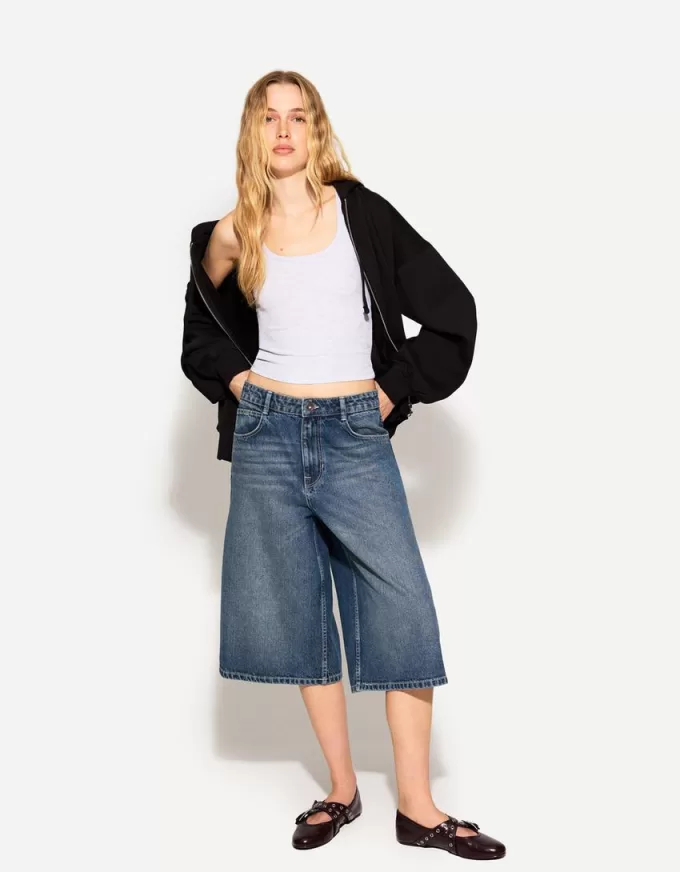 Baggy denim bermudashorts Baggy denim bermudashorts