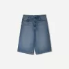 Baggy denim bermudashorts