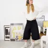 Baggy denim bermudashorts