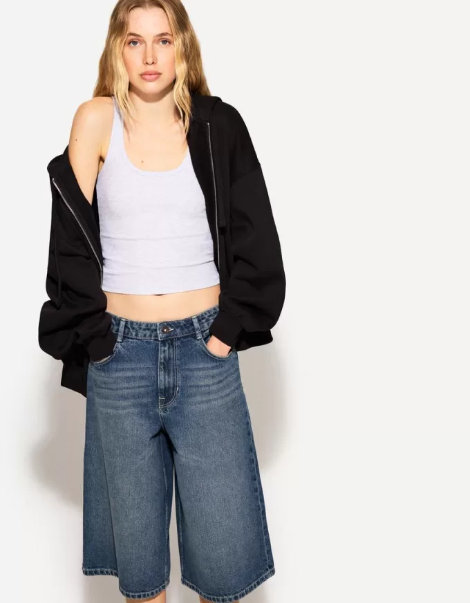 Baggy denim bermudashorts Baggy denim bermudashorts