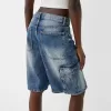 Baggy denim cargo bermudashorts Baggy denim cargo bermudashorts