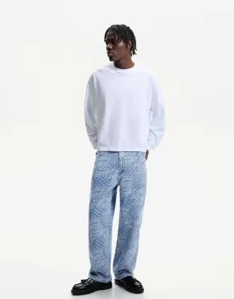Baggy jacquardjeans