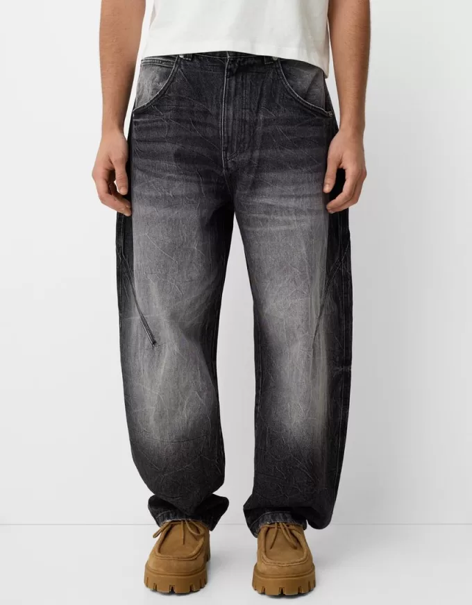Baggy jeans med ballongpassform Baggy jeans med ballongpassform