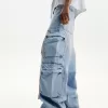 Baggy jeans med flera laster