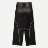 Baggy jeans med fransar Baggy jeans med fransar