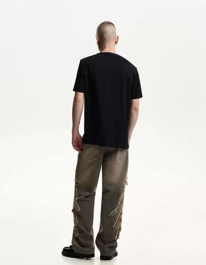 Baggy jeans med lappar Baggy jeans med lappar