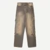 Baggy jeans med lappar Baggy jeans med lappar