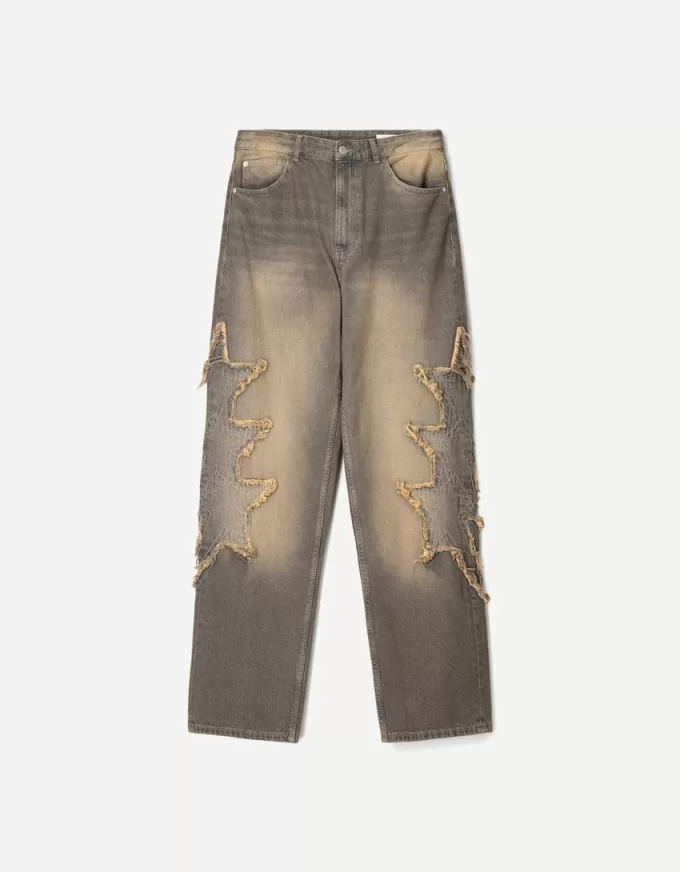 Baggy jeans med lappar Baggy jeans med lappar