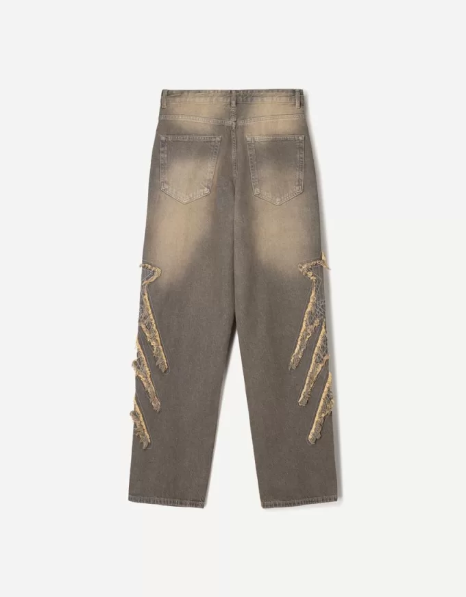 Baggy jeans med lappar Baggy jeans med lappar