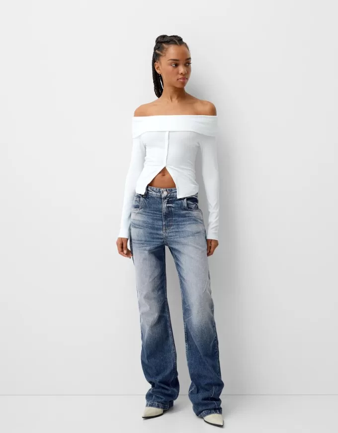 Baggy jeans med lös passform Baggy jeans med lös passform