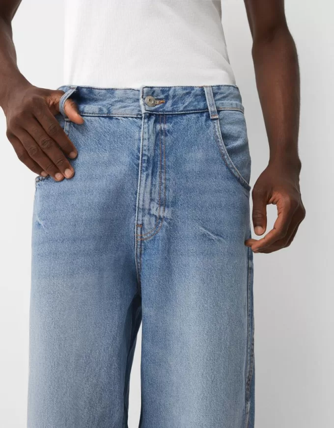Baggy jeans med sömdetaljer Baggy jeans med sömdetaljer