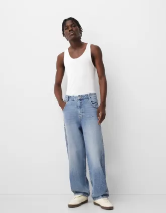 Baggy jeans med sömdetaljer Baggy jeans med sömdetaljer