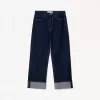 Baggy jeans med uppvikbara fållar Baggy jeans med uppvikbara fållar