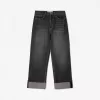 Baggy jeans med uppvikbara fållar Baggy jeans med uppvikbara fållar