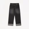 Baggy jeans med uppvikbara fållar Baggy jeans med uppvikbara fållar