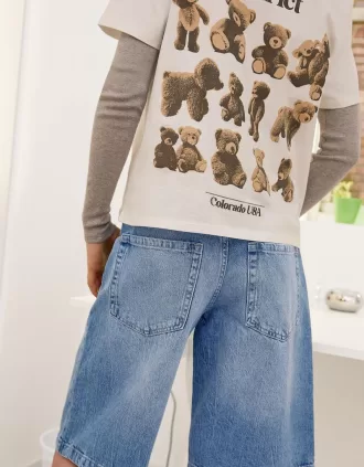 Baggy jeansshorts