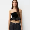 Bandeau topp i sammet Bandeau topp i sammet