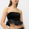 Bandeau topp i sammet Bandeau topp i sammet