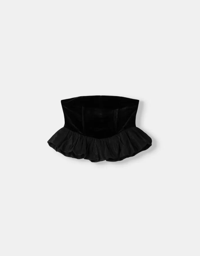 Bandeau topp i sammet Bandeau topp i sammet