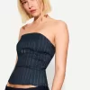 Bandeau topp med bälte