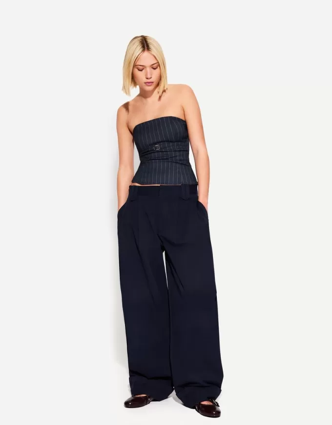Bandeau topp med bälte