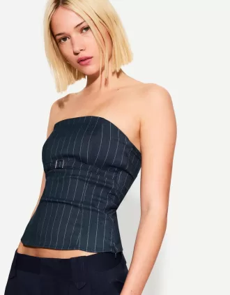 Bandeau topp med bälte