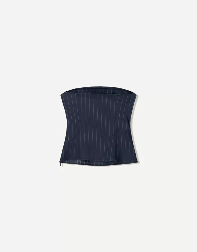 Bandeau topp med bälte