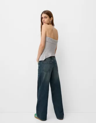 Bandeau-topp med sidoslits