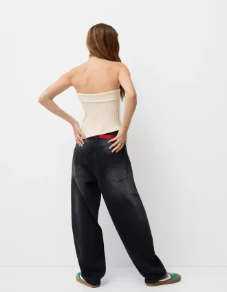 Bandeau-topp med sidoslits