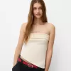 Bandeau-topp med sidoslits Bandeau-topp med sidoslits