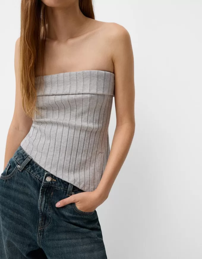 Bandeau-topp med sidoslits Bandeau-topp med sidoslits
