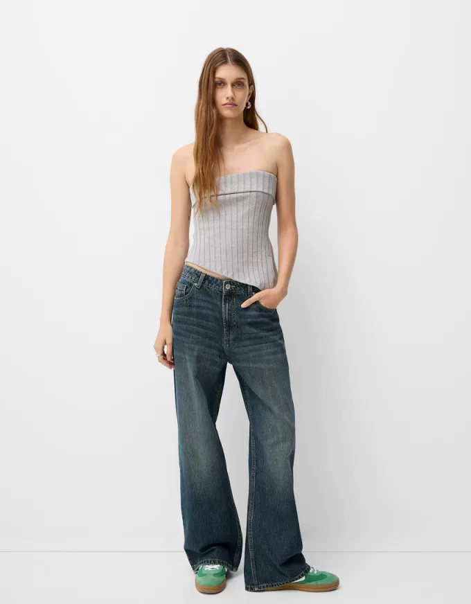 Bandeau-topp med sidoslits Bandeau-topp med sidoslits