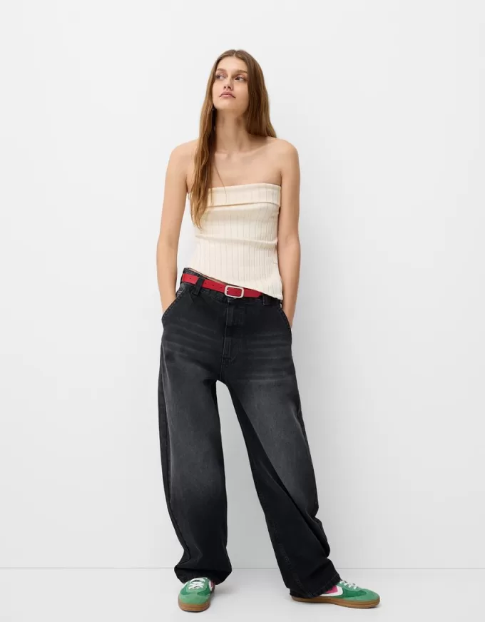 Bandeau-topp med sidoslits Bandeau-topp med sidoslits