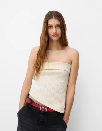 Bandeau-topp med sidoslits