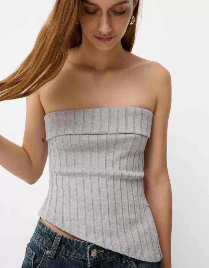 Bandeau-topp med sidoslits Bandeau-topp med sidoslits