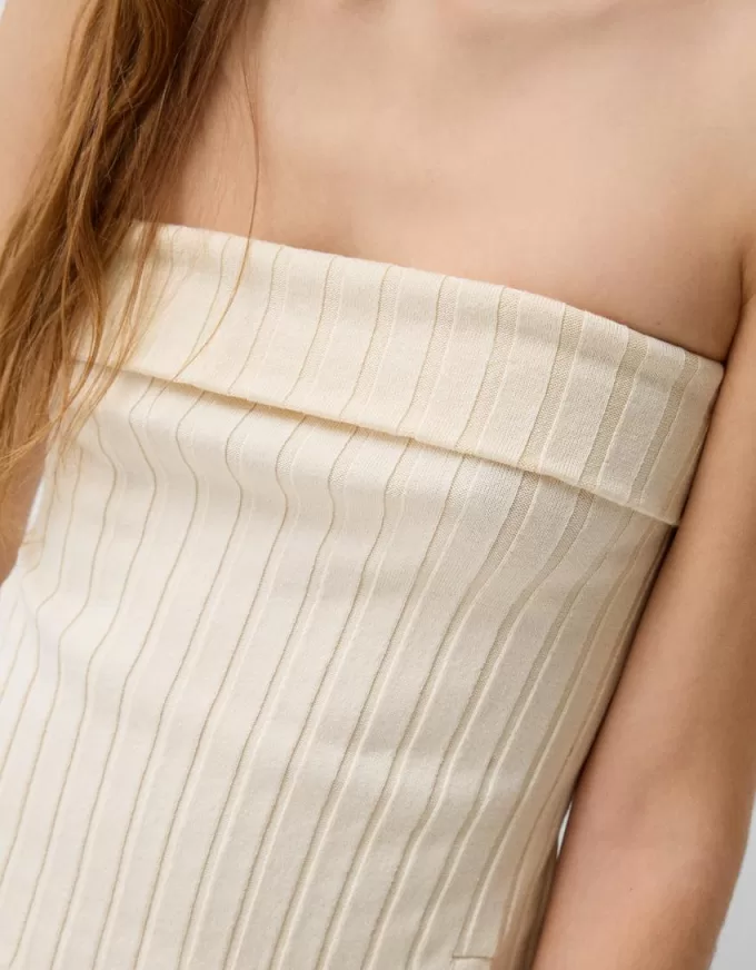 Bandeau-topp med sidoslits Bandeau-topp med sidoslits