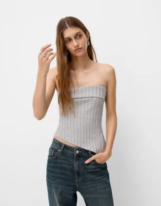 Bandeau-topp med sidoslits
