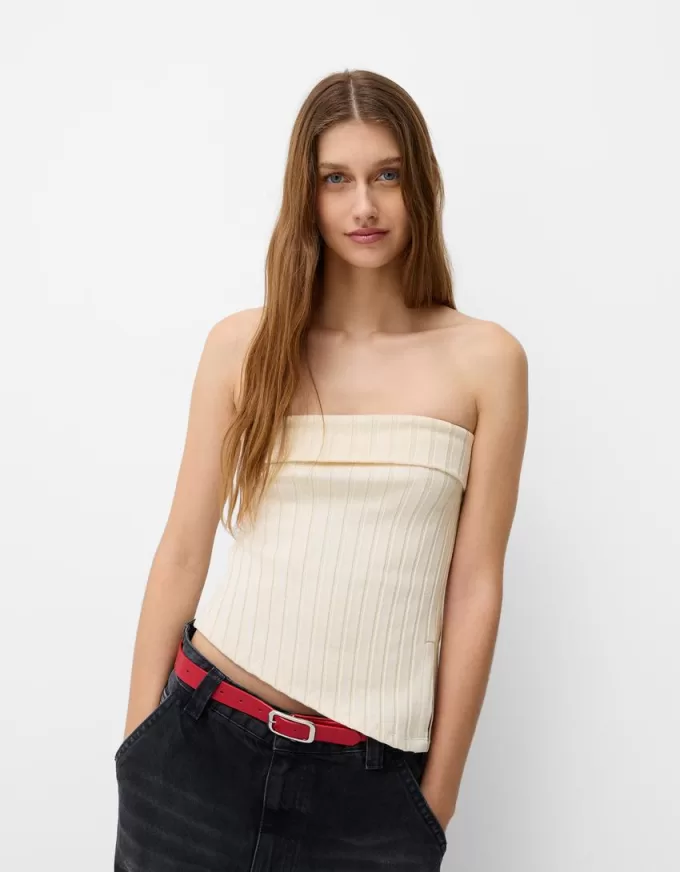Bandeau-topp med sidoslits Bandeau-topp med sidoslits