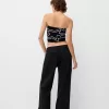 Bandeau-topp med snörning Bandeau-topp med snörning