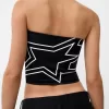 Bandeau-topp med snörning Bandeau-topp med snörning