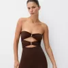 Bandeau utskuren jumpsuit Bandeau utskuren jumpsuit