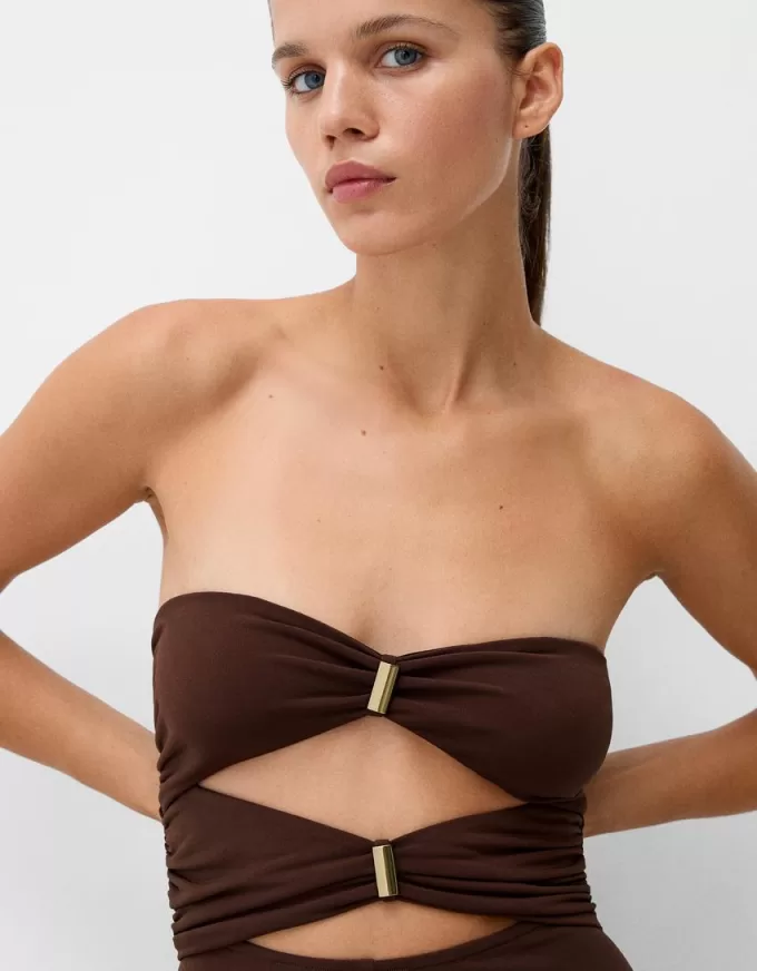 Bandeau utskuren jumpsuit Bandeau utskuren jumpsuit