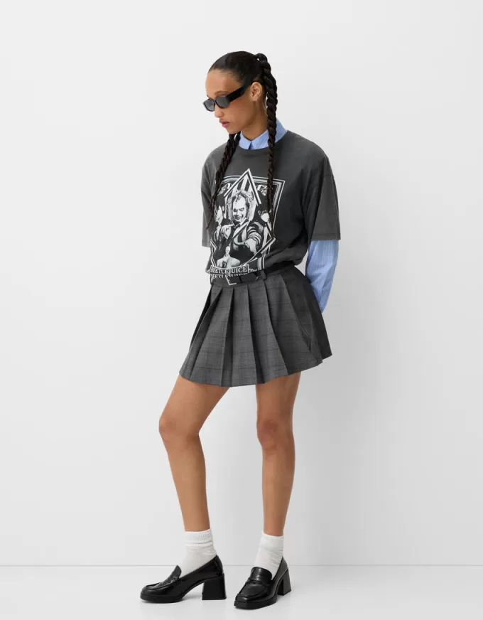 Beershka x Beetlejuice T-shirt med tryck Beershka x Beetlejuice T-shirt med tryck