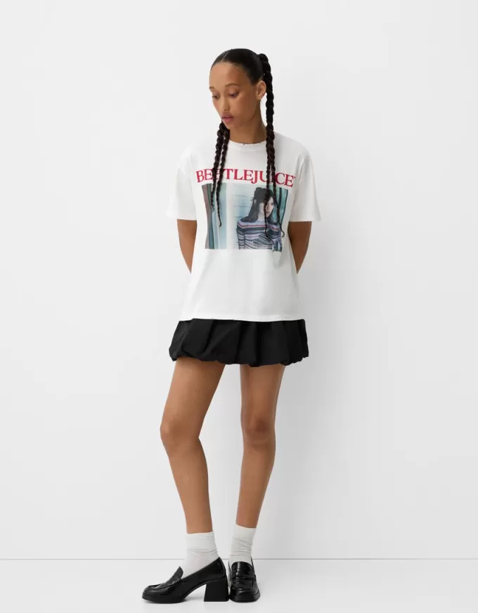 Beershka x Beetlejuice T-shirt med tryck Beershka x Beetlejuice T-shirt med tryck