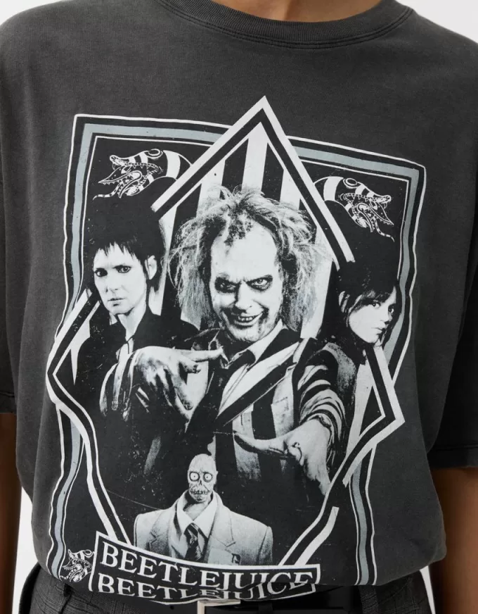 Beershka x Beetlejuice T-shirt med tryck Beershka x Beetlejuice T-shirt med tryck