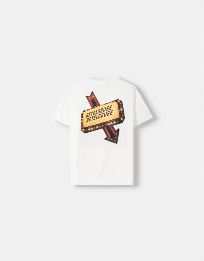 Beershka x Beetlejuice T-shirt med tryck Beershka x Beetlejuice T-shirt med tryck