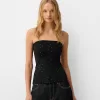 Bejeweled bandeau topp Bejeweled bandeau topp