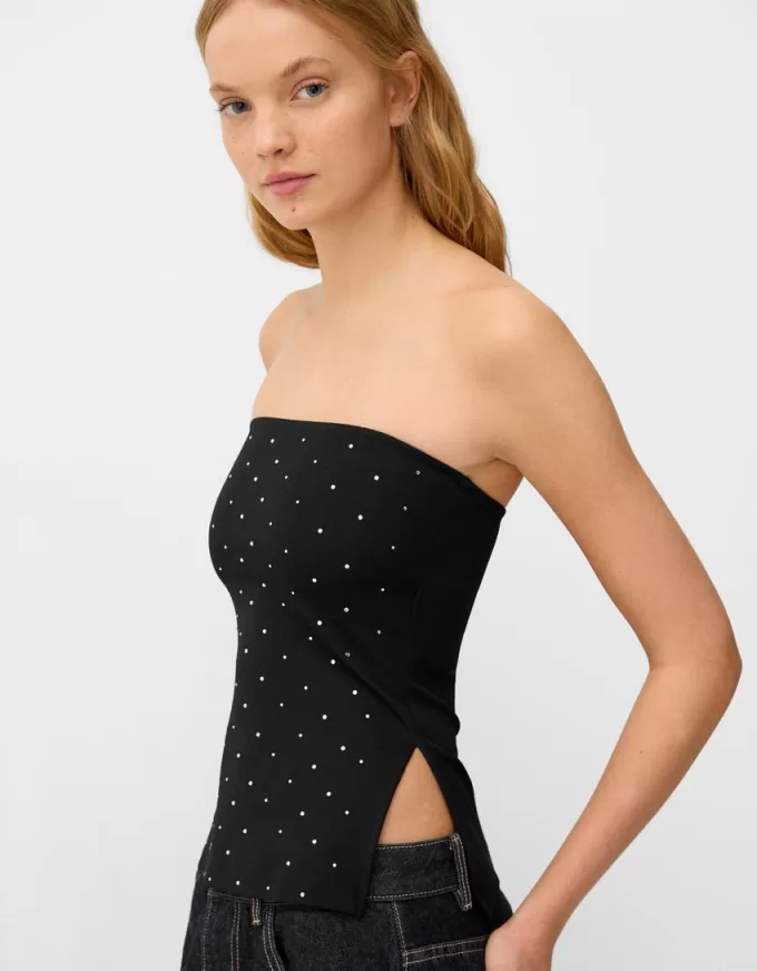Bejeweled bandeau topp Bejeweled bandeau topp