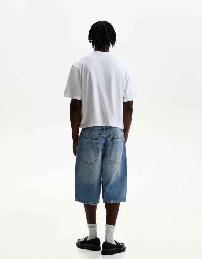 Bermudashorts för skejtare i jeans Bermudashorts för skejtare i jeans