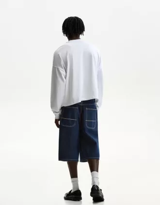 Bermudashorts för skejtare i jeans